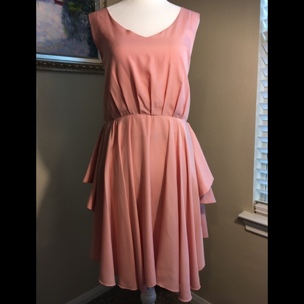 Angie Ruffled Pink Strappy Dress